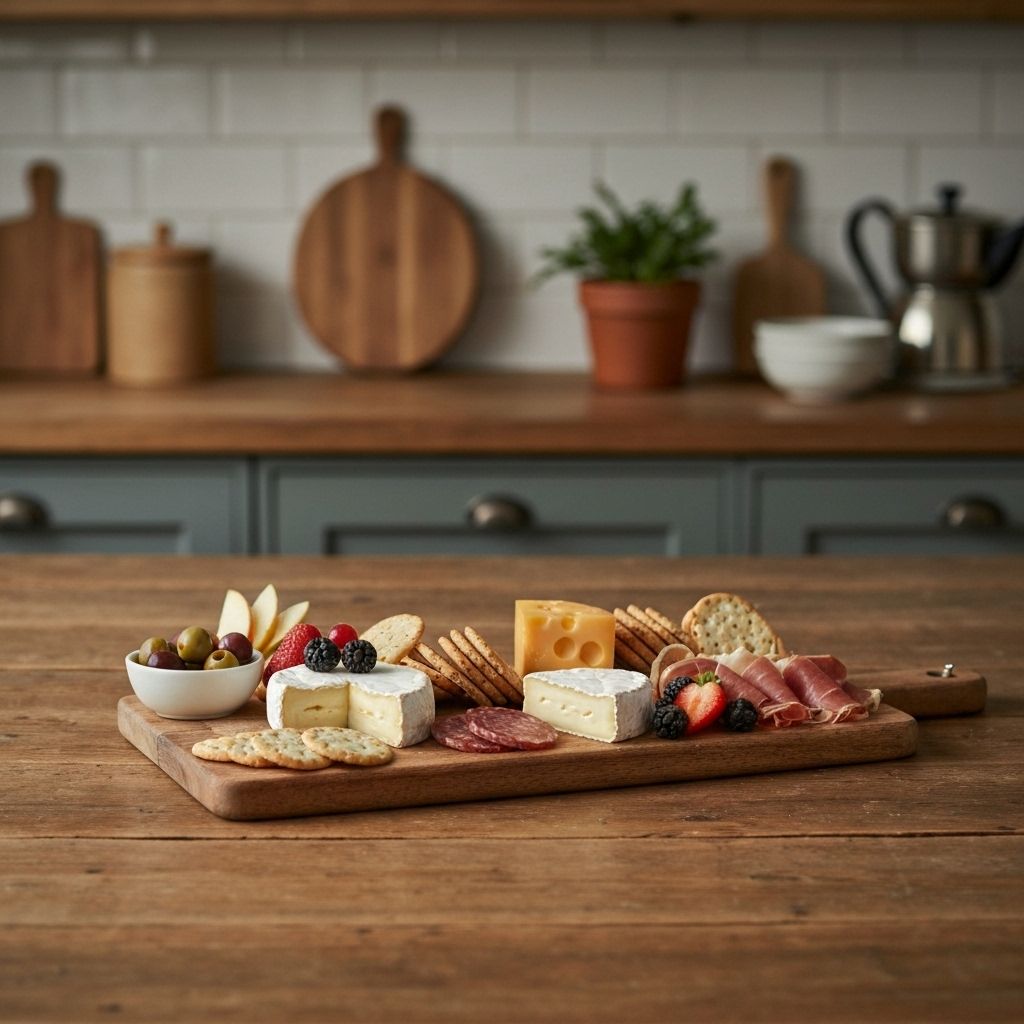 Cheese and charcuterie board